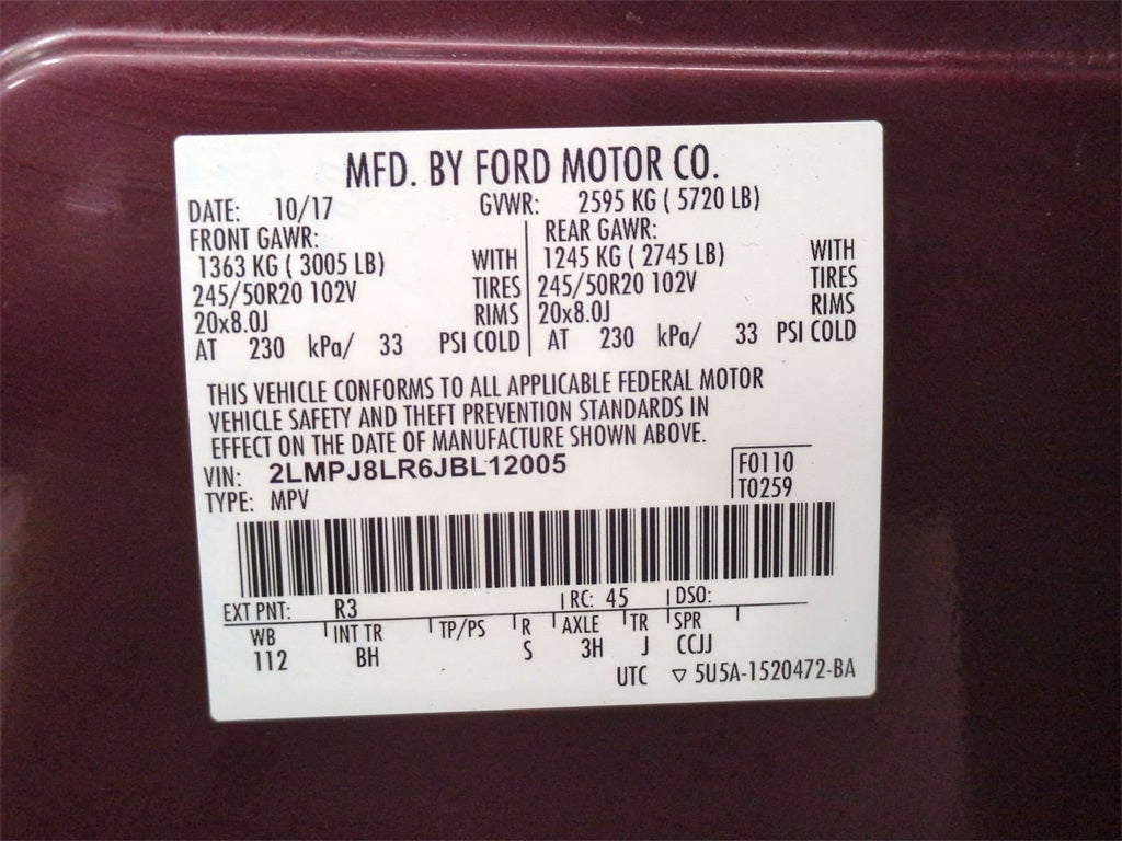 2018 Lincoln MKX Reserve