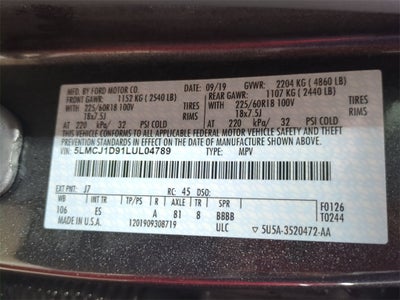 2020 Lincoln Corsair Standard