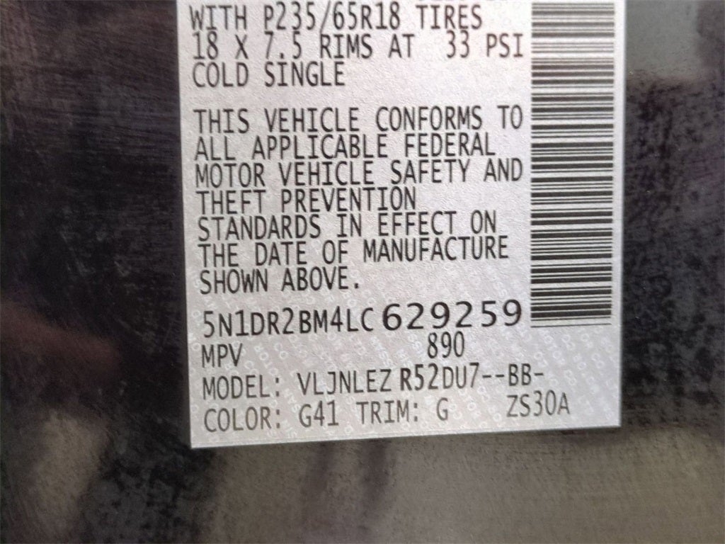 2020 Nissan Pathfinder SV