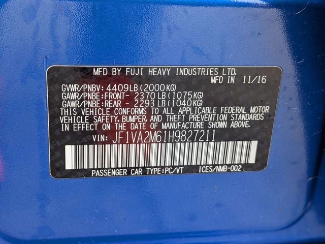 2017 Subaru WRX STI STi