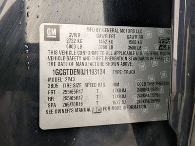 2018 Chevrolet Colorado Z71