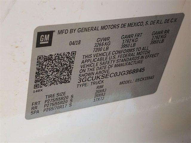 2018 Chevrolet Silverado 1500 LTZ 2LZ