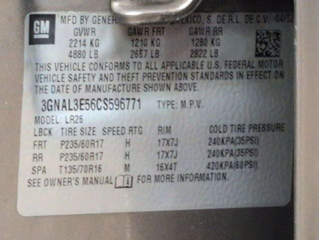 2012 Chevrolet Captiva Sport LT