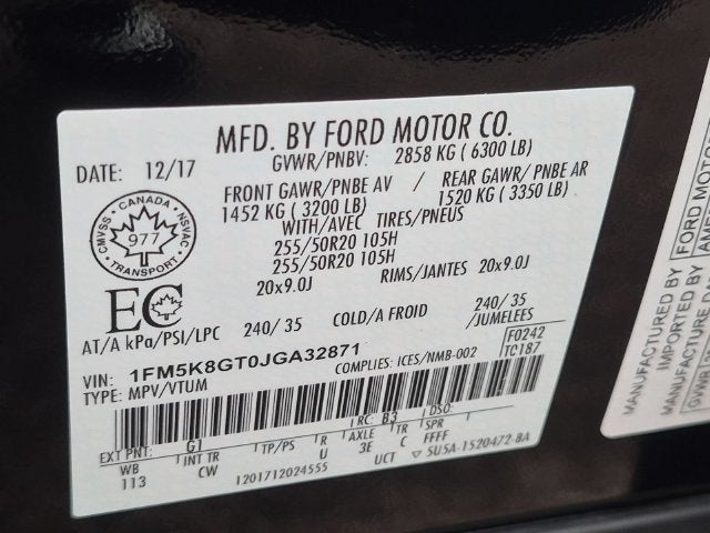 2018 Ford Explorer Sport