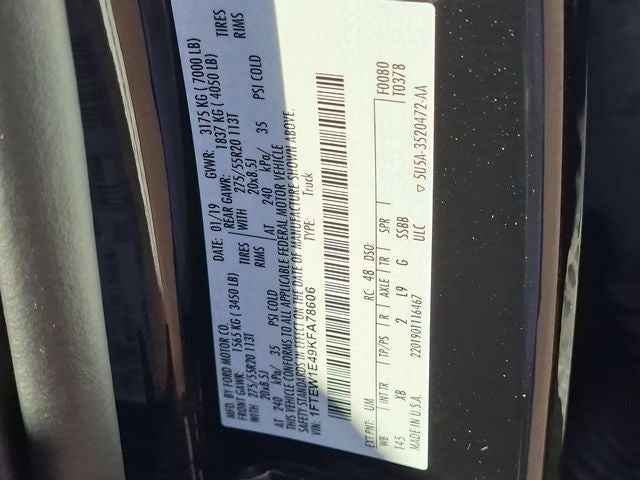 2019 Ford F-150 XLT