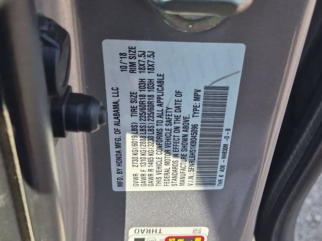 2019 Honda Odyssey EX