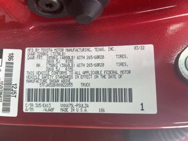 2022 Toyota Tundra Limited