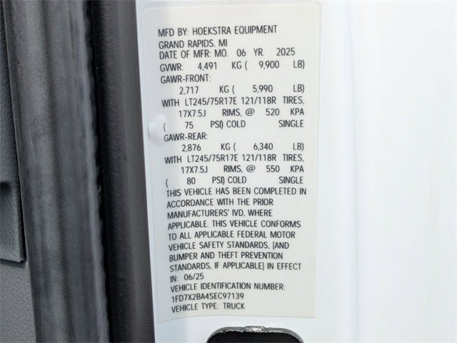 2025 Ford F-250SD XL 8' SERVICE BODY