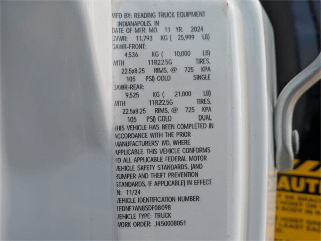 2025 Ford F-750SD 10' CHRYSTEEL DUMP FULL HYDROLIC