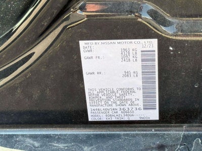 2024 Nissan Altima 2.5 SV