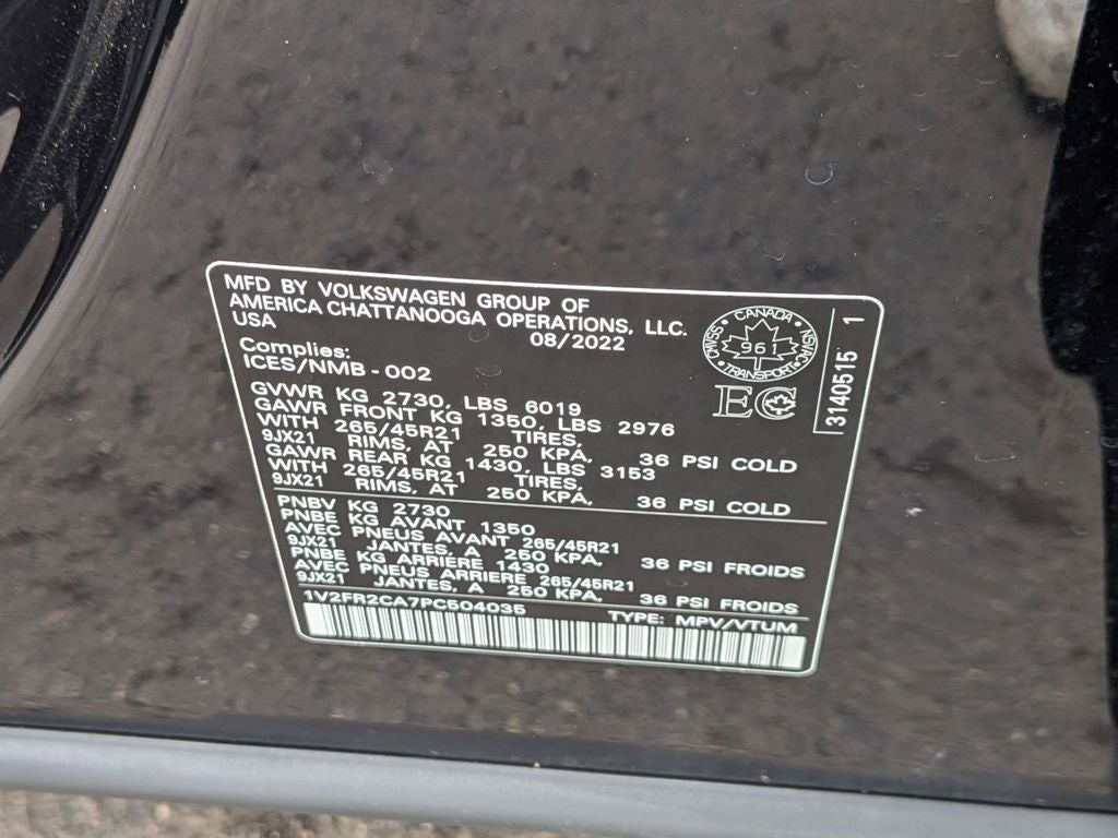 2023 Volkswagen Atlas 3.6L V6 SEL Premium R-Line