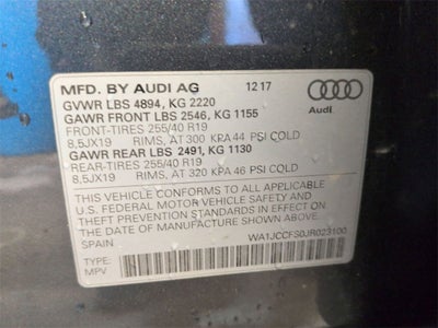 2018 Audi Q3 2.0T Premium Plus quattro