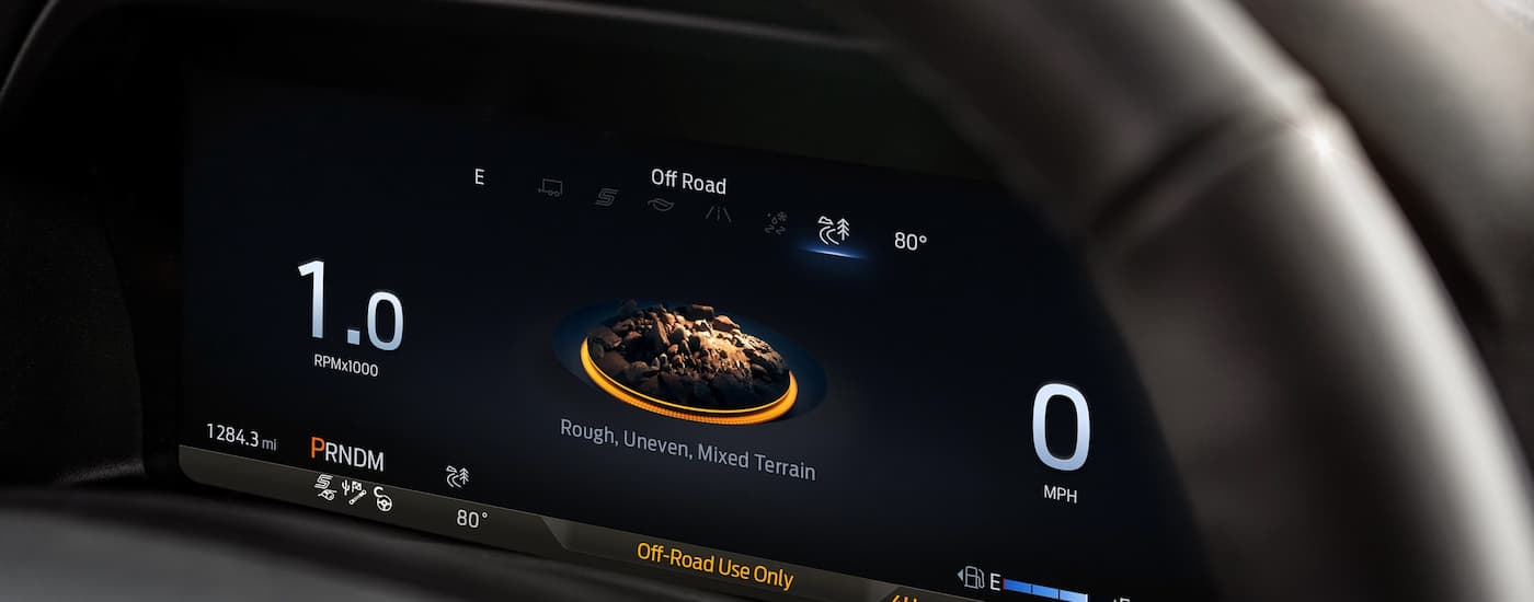 Digital gauge cluster in a 2025 Ford Explorer