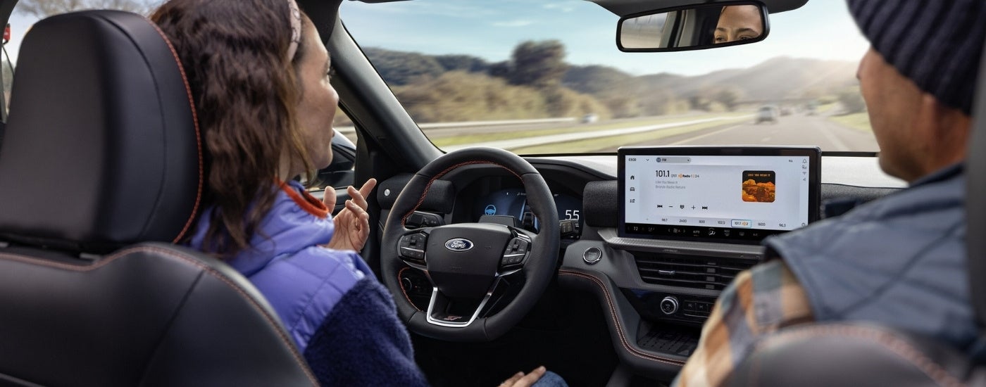 HandsFree driving feature in a 2025 Ford Explorer.